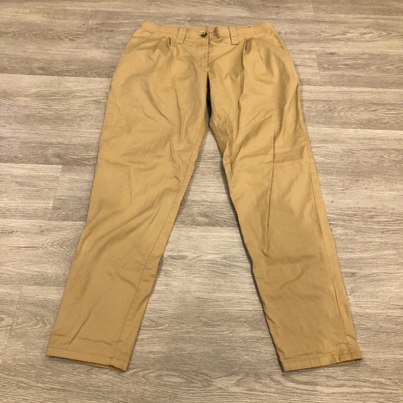 Burberry Pants - Burberry Brit Straight Leg Chino Khaki Trousers Size 8
